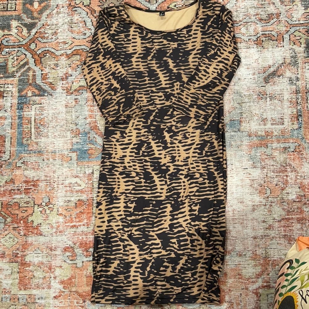 Animal Print Bodycon Dress